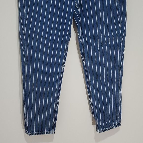 AMERICAN Eagle 29x29 striped high rise size 4 mom jeans - Picture 2 of 7
